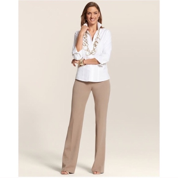 Chico's Pants - Chico’s Metro Wide Leg Trouser Size 3